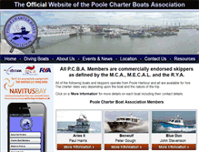 Tablet Screenshot of poolecharterboats.org